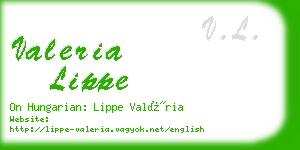 valeria lippe business card